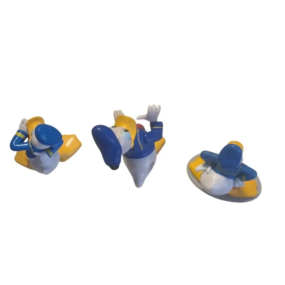 DONALD DUCK DISNEY 2.5” ACTION FIGURE PLASTIC TOY (PRE-OWNED) lot of 3